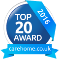 Top 20 Care Home awards logo